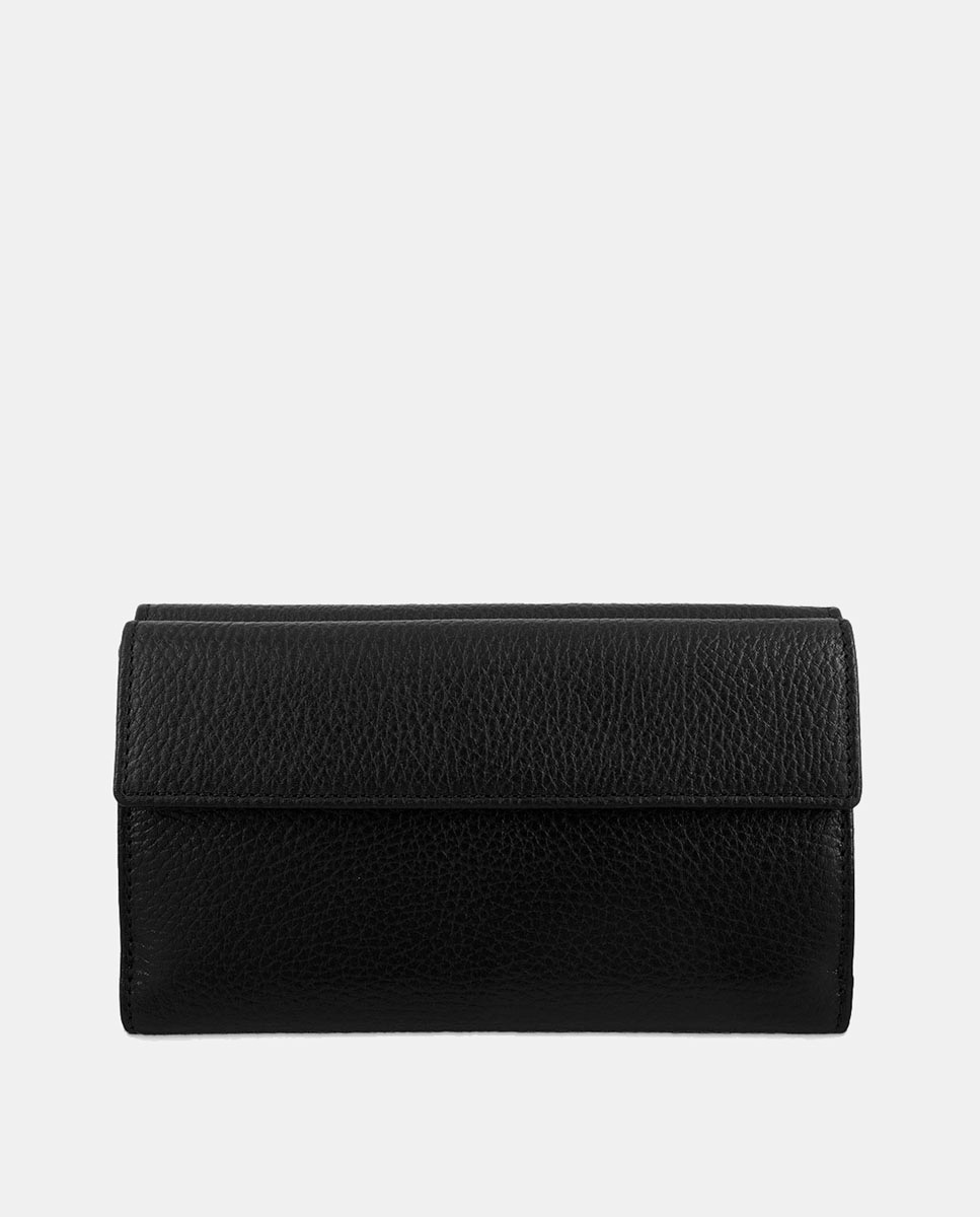 Carteira em Pele Bovina - Preto Preto-3