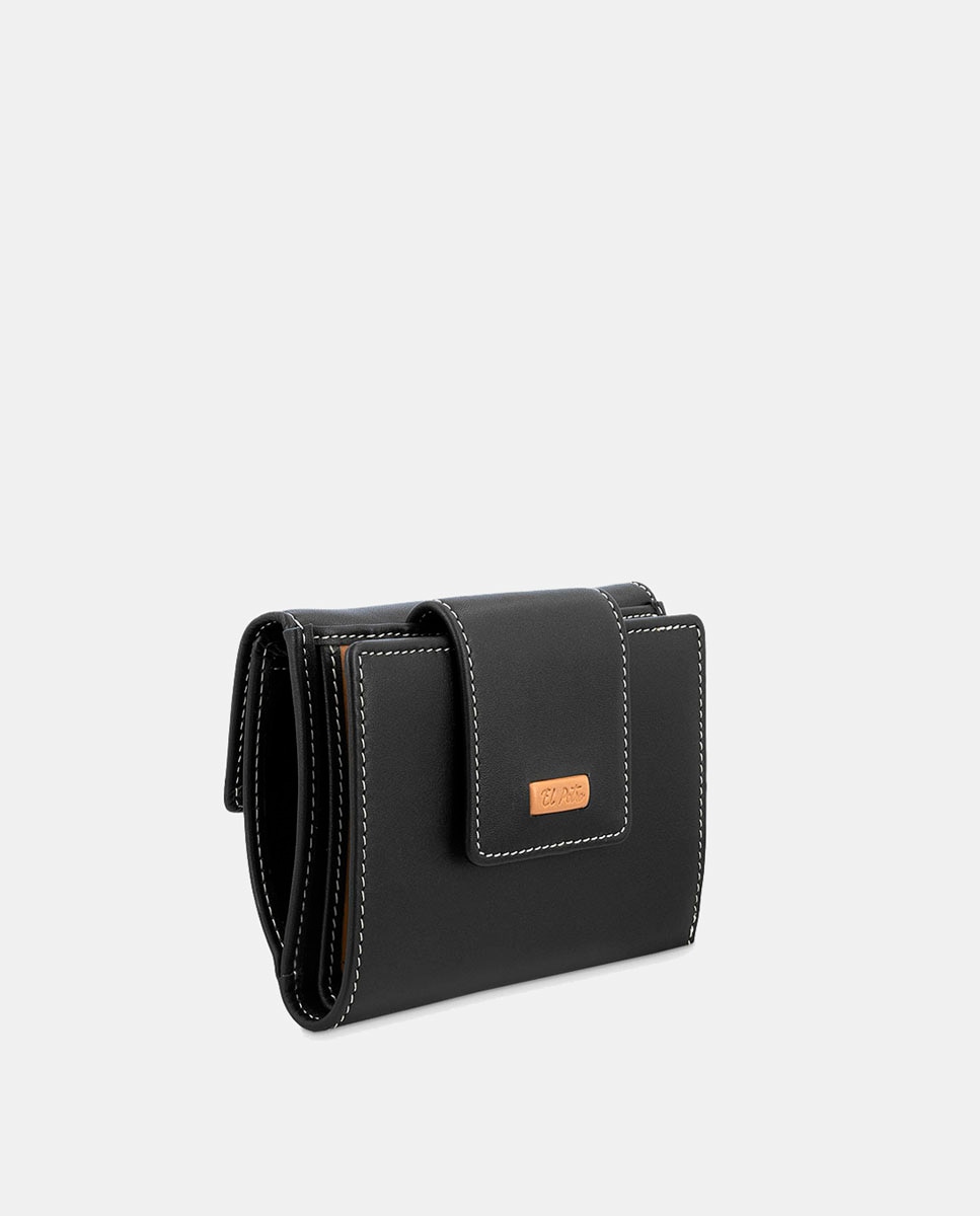 Imagen 3 de Billetero cartera de señora fabricado en piel vacuno color - El Potro - Negro Negro