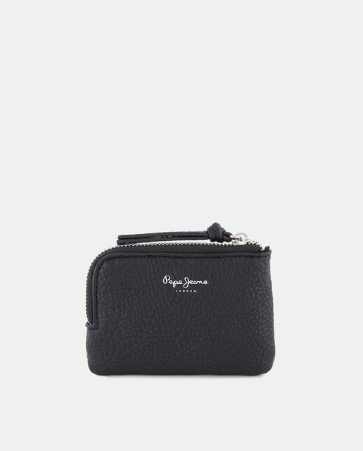 Imagem 0 de Carteira Script com Logótipo Tipo Assinatura e Detalhes de Tira e Puxador