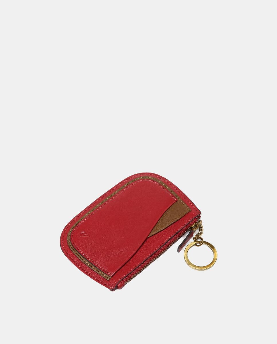 Porta-Moedas Freedom em Pele Vermelho-4