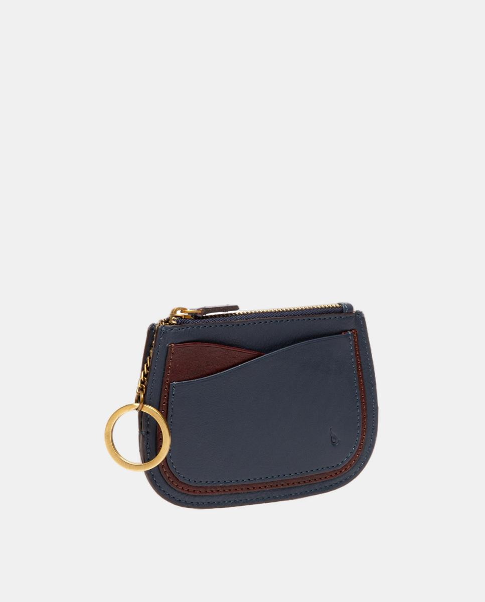 Porta-Moedas Freedom em Pele Azul-2