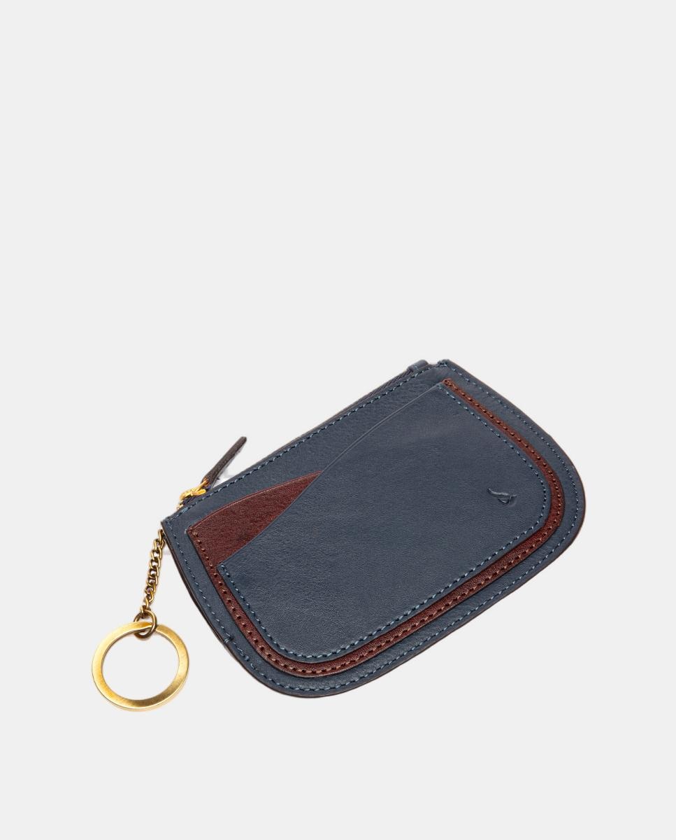 Porta-Moedas Freedom em Pele Azul-4