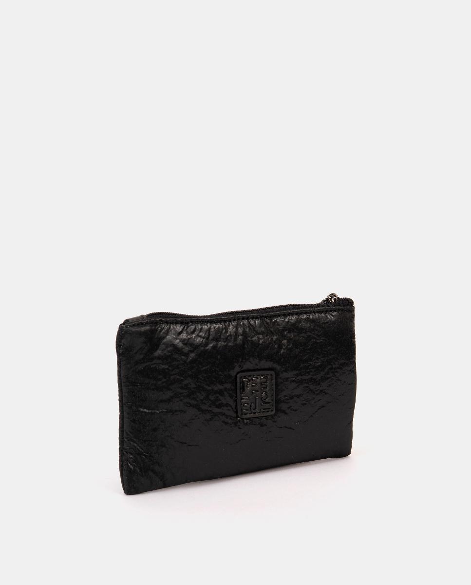 Porta-Moedas com Fecho de Correr Preto-2