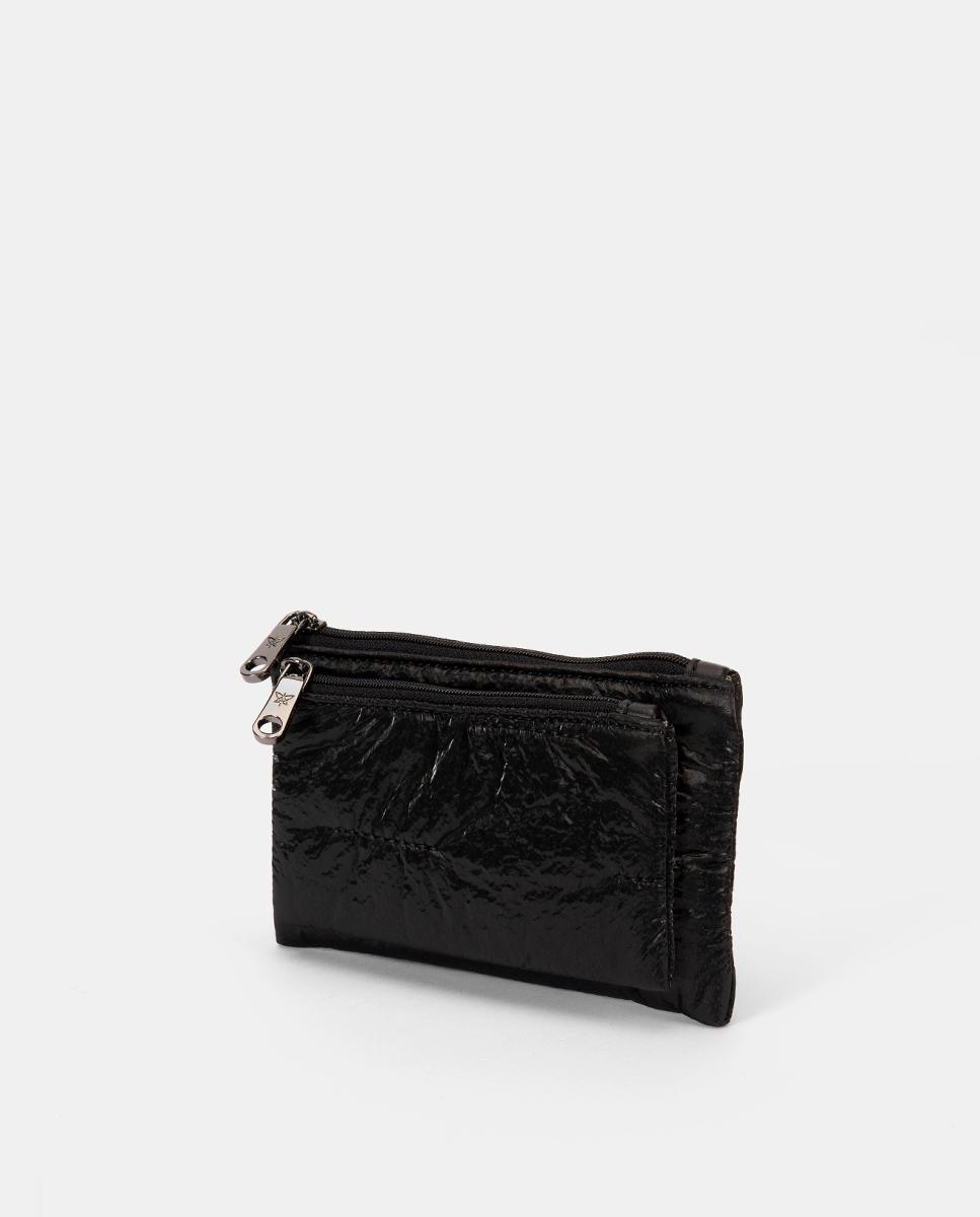 Porta-Moedas com Fecho de Correr Preto-3
