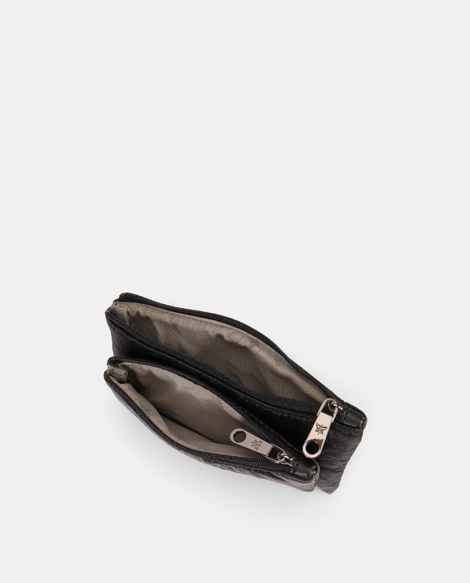 Porta-Moedas com Fecho de Correr Preto-4