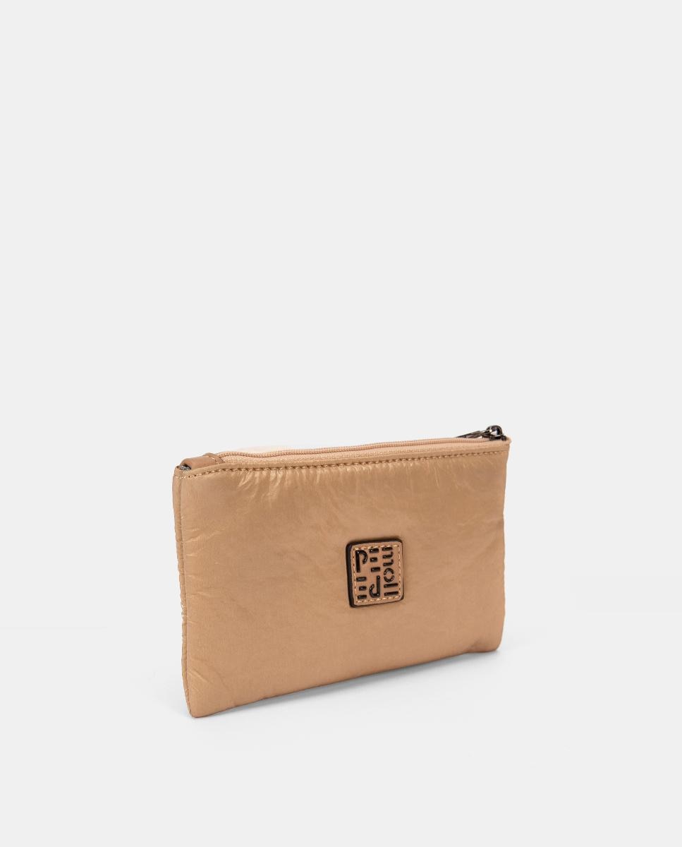 Porta-Moedas com Fecho de Correr Castanho-claro-2