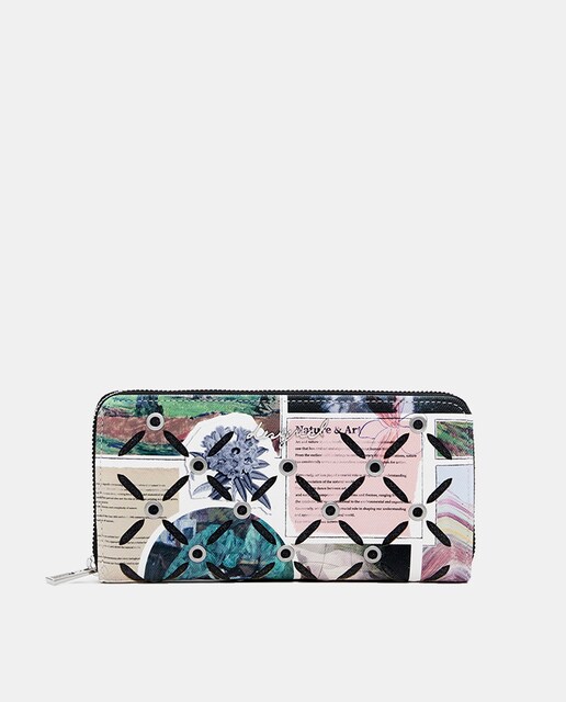 Imagem 0 de Porta-Moedas Perfurado Collage Grande