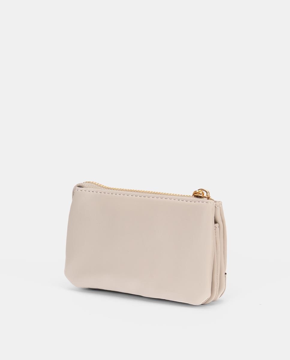 Porta-Moedas com Fecho de Correr Branco-2