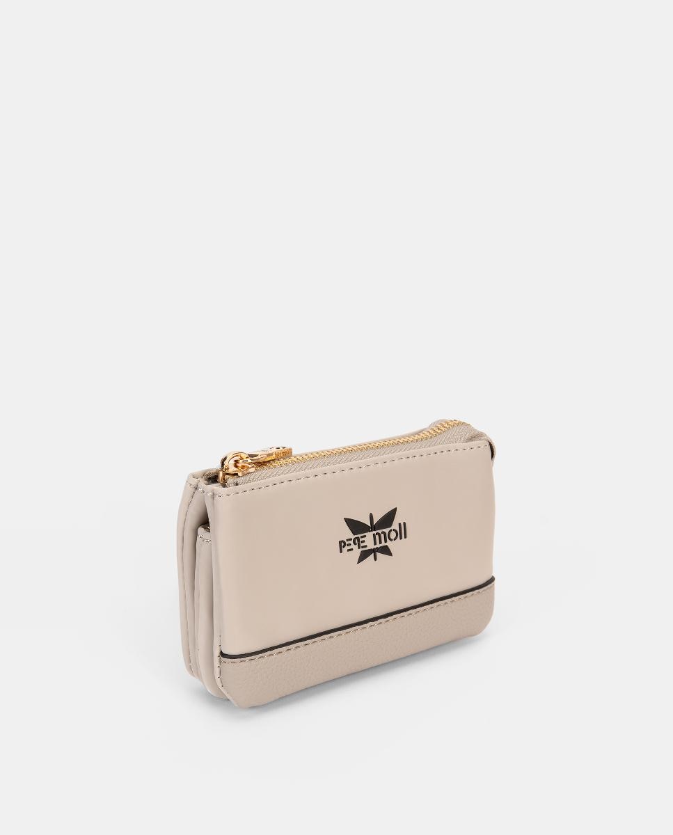 Porta-Moedas com Fecho de Correr Branco-3
