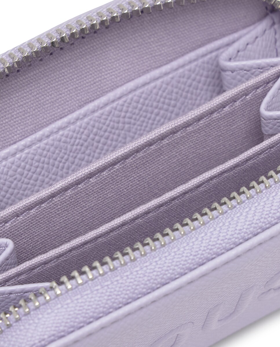 Porta-Moedas Médio com Fecho de Correr Lilás-3