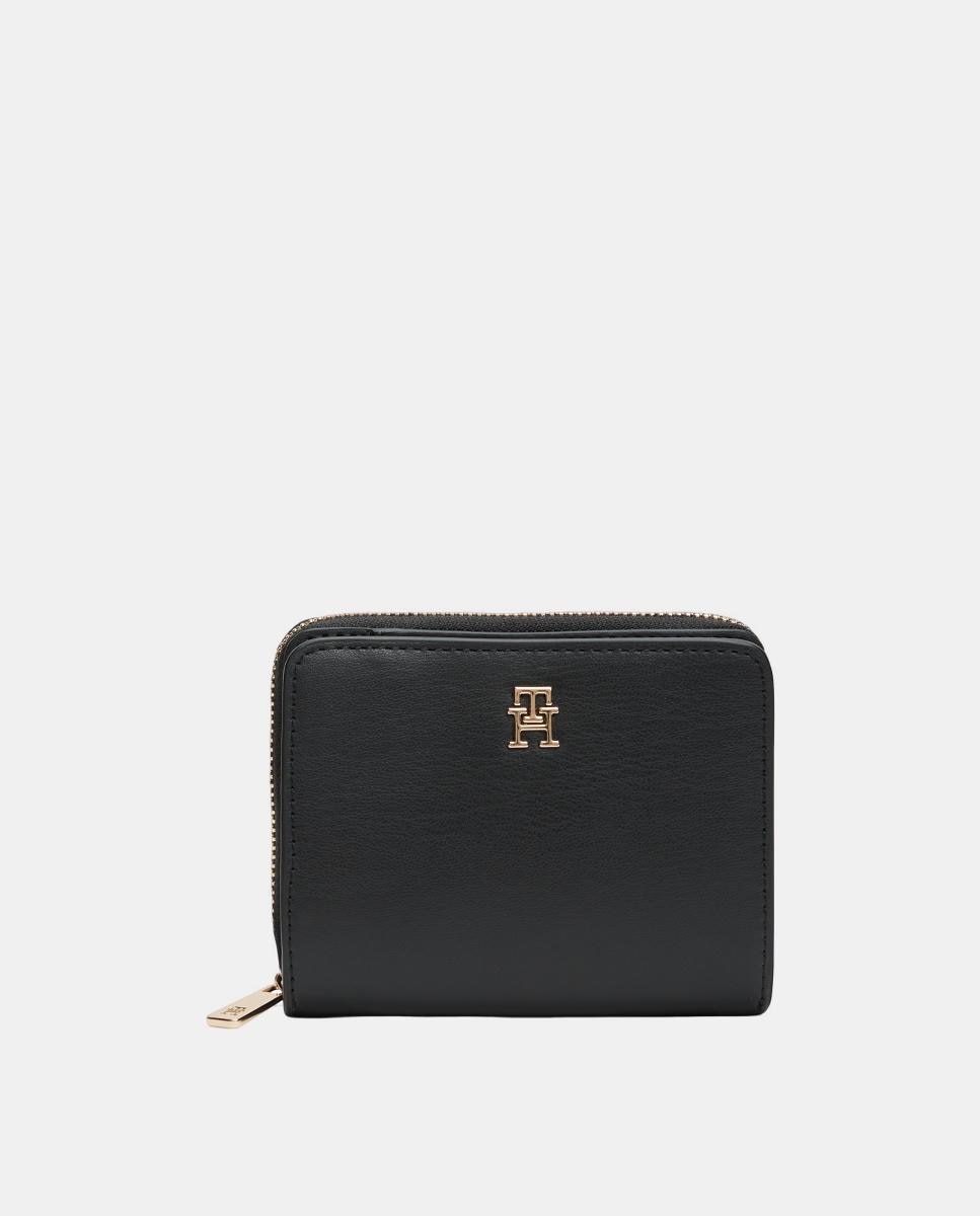 Carteira Média com Logótipo - Preto Preto-1