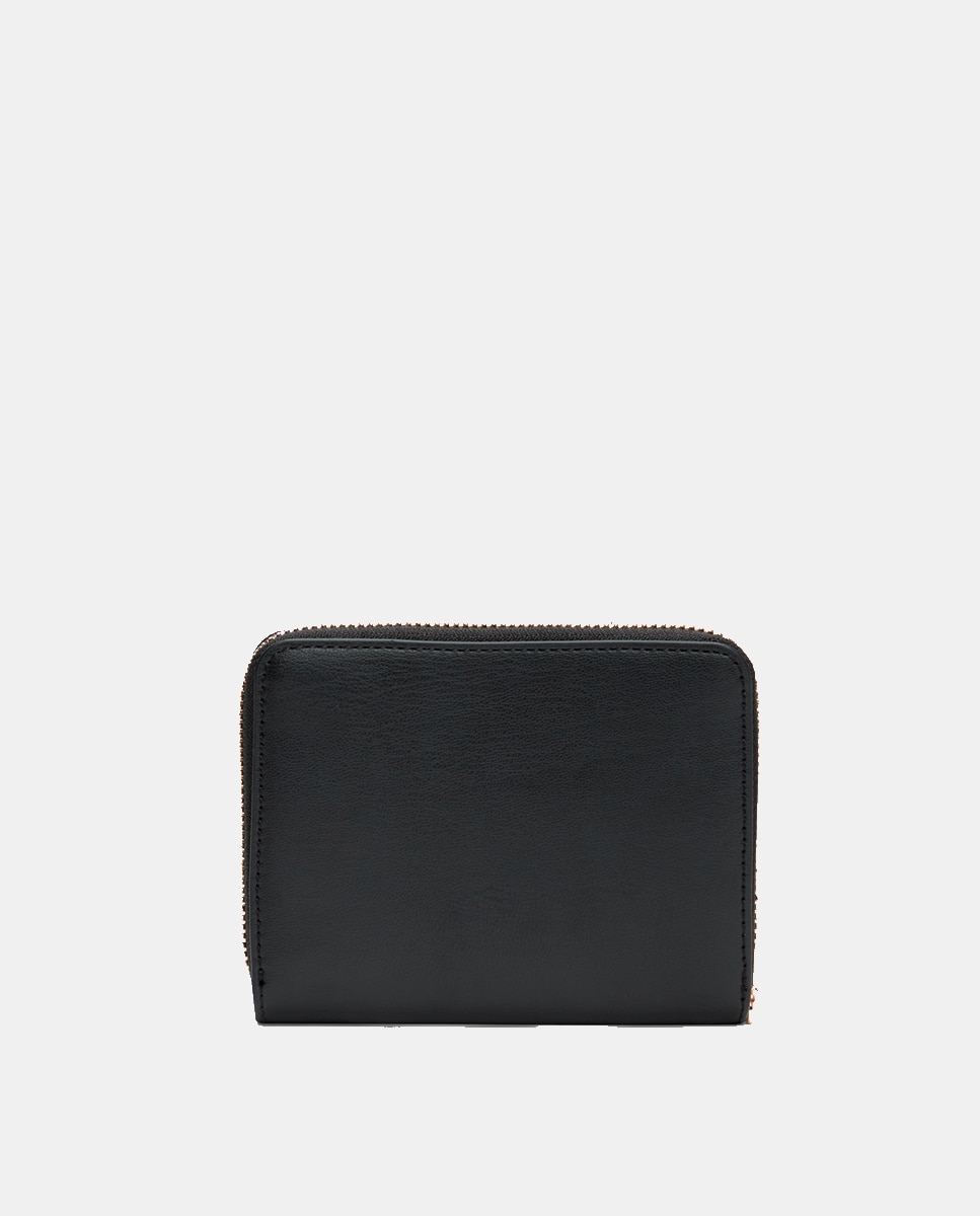 Carteira Média com Logótipo - Preto Preto-2