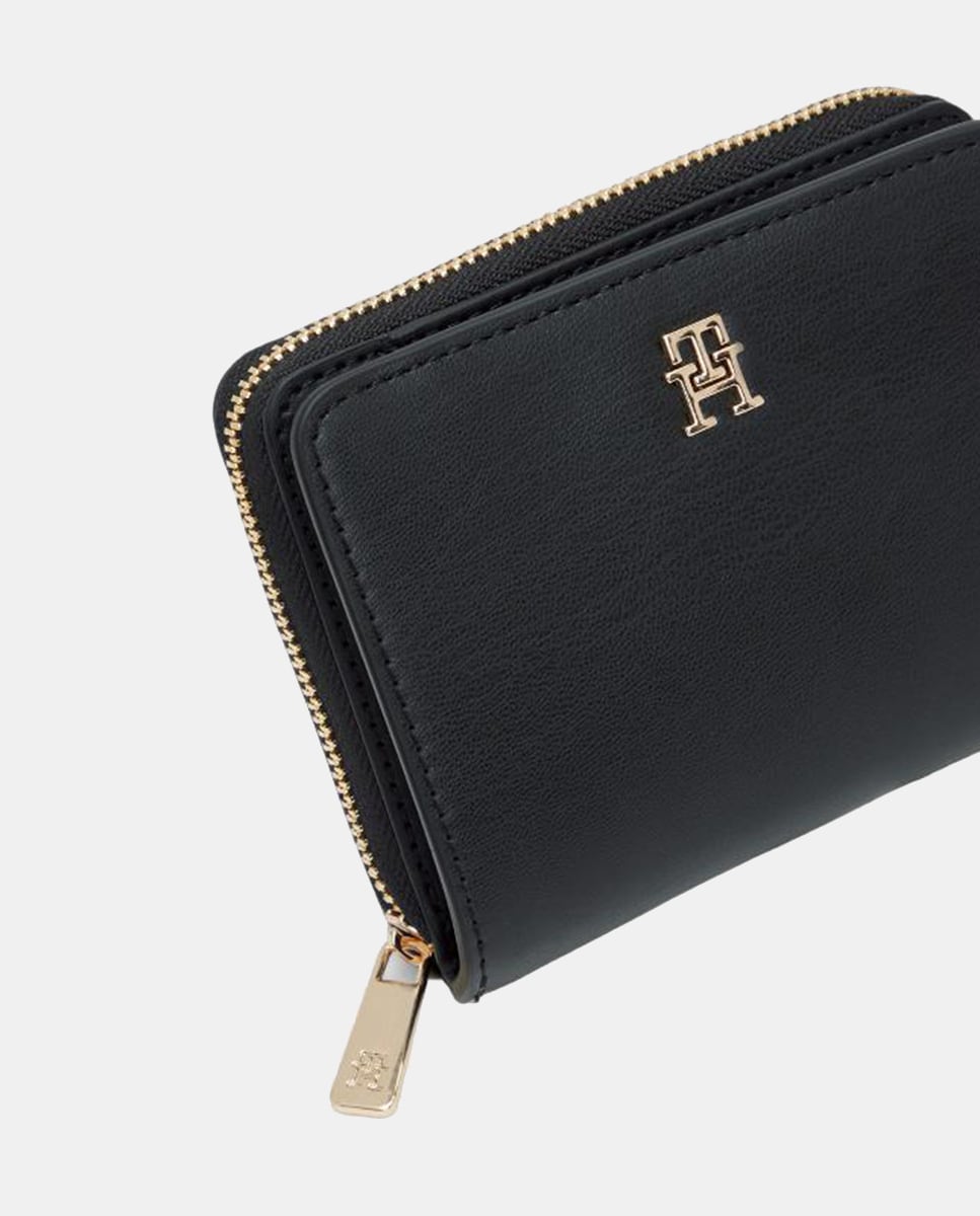 Carteira Média com Logótipo - Preto Preto-4