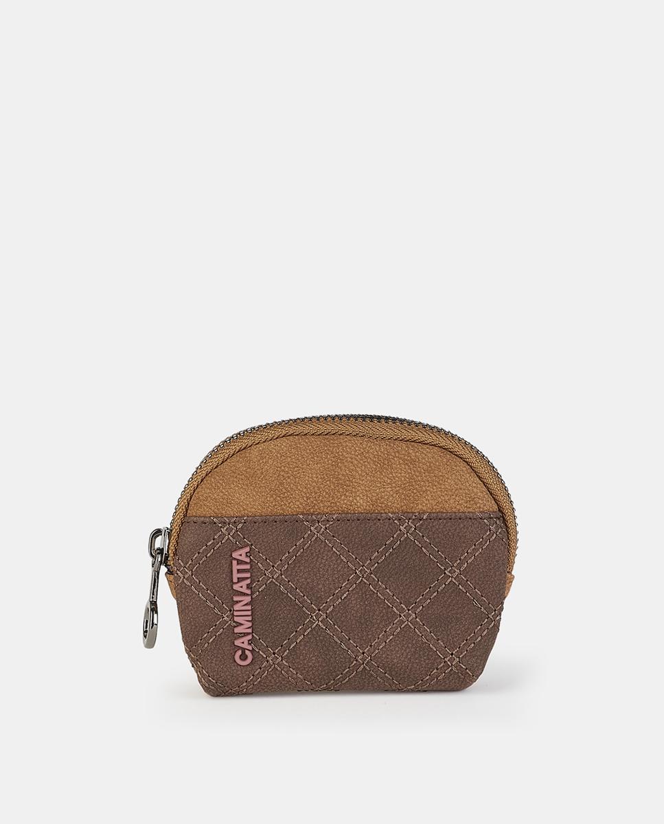 Porta-Moedas com Fecho de Correr Camel-1