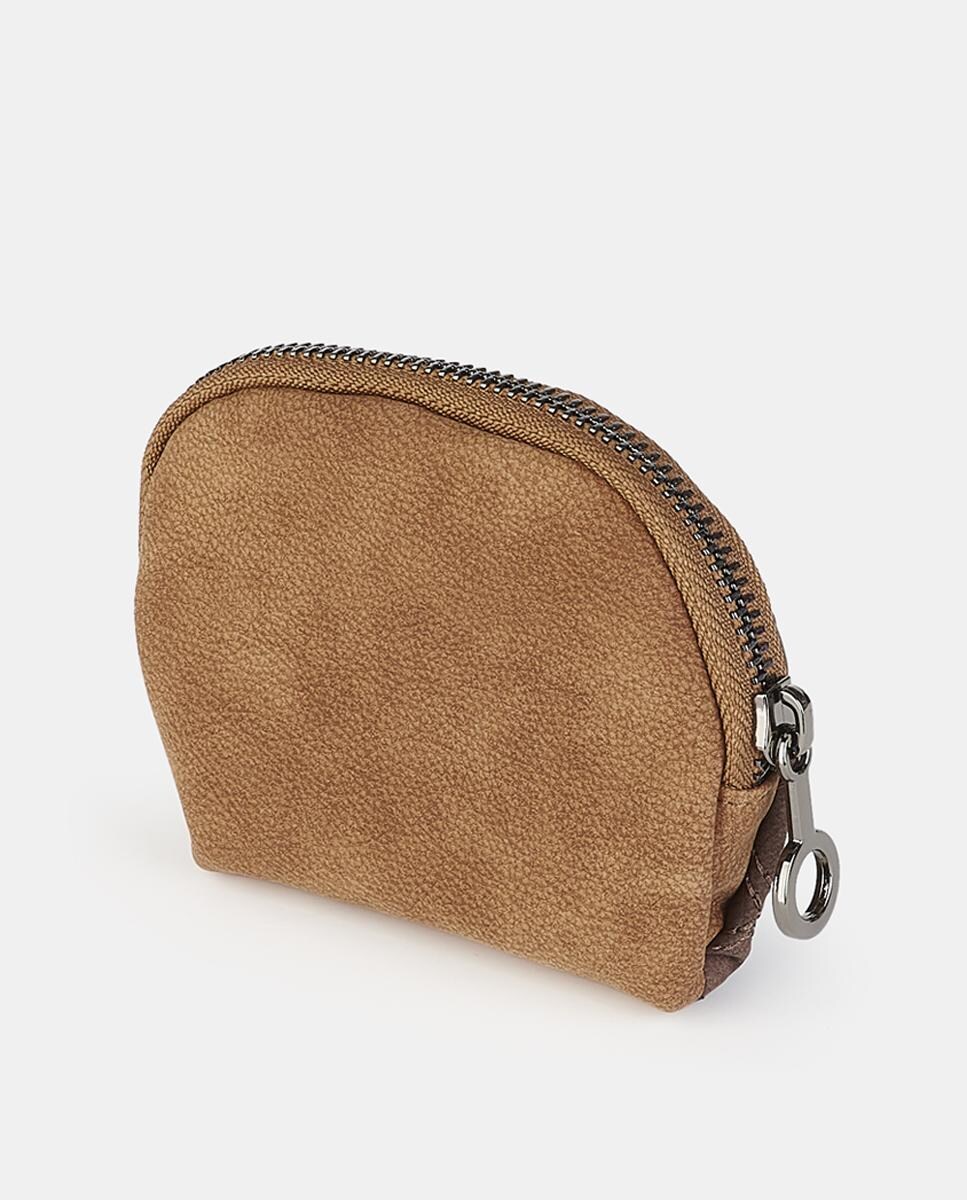 Porta-Moedas com Fecho de Correr Camel-2