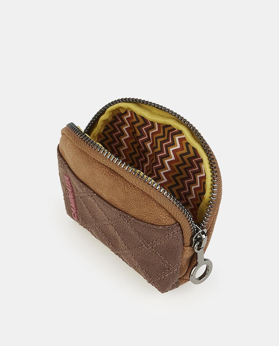 Porta-Moedas com Fecho de Correr Camel-3