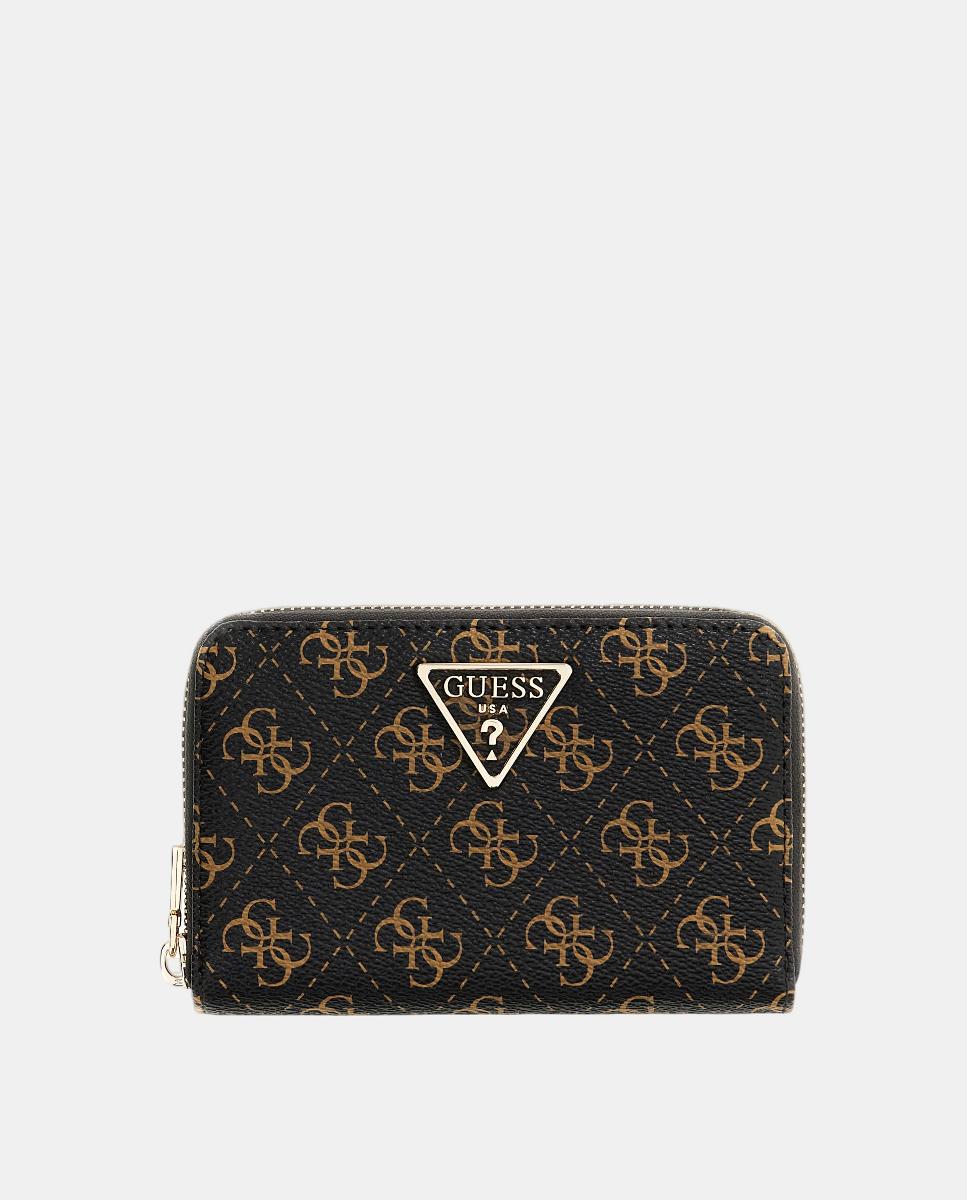 Imagem 0 de Carteira com Fecho de Correr Duplo e Botão