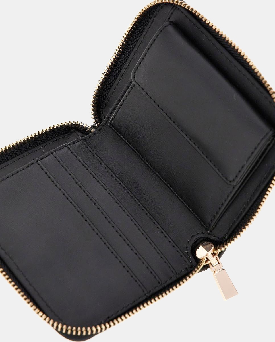 Porta-Moedas Médio com Fecho de Correr e Logótipo 4G Preto-3