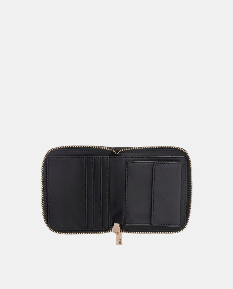 Porta-Moedas Médio com Fecho de Correr e Logótipo 4G Preto-3