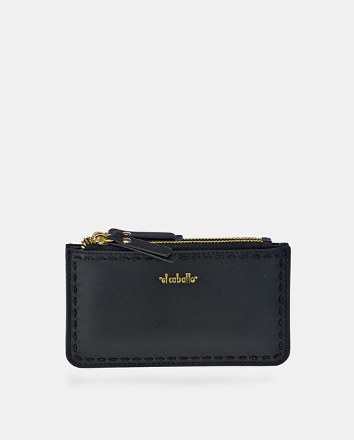 Imagem 0 de Porta-Moedas Pequeno em Pele Tipo Napa com Fecho de Correr