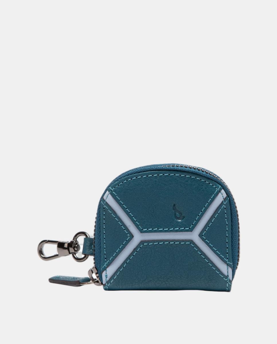 Imagem 0 de Porta-Moedas em Pele Circular com Pesponto