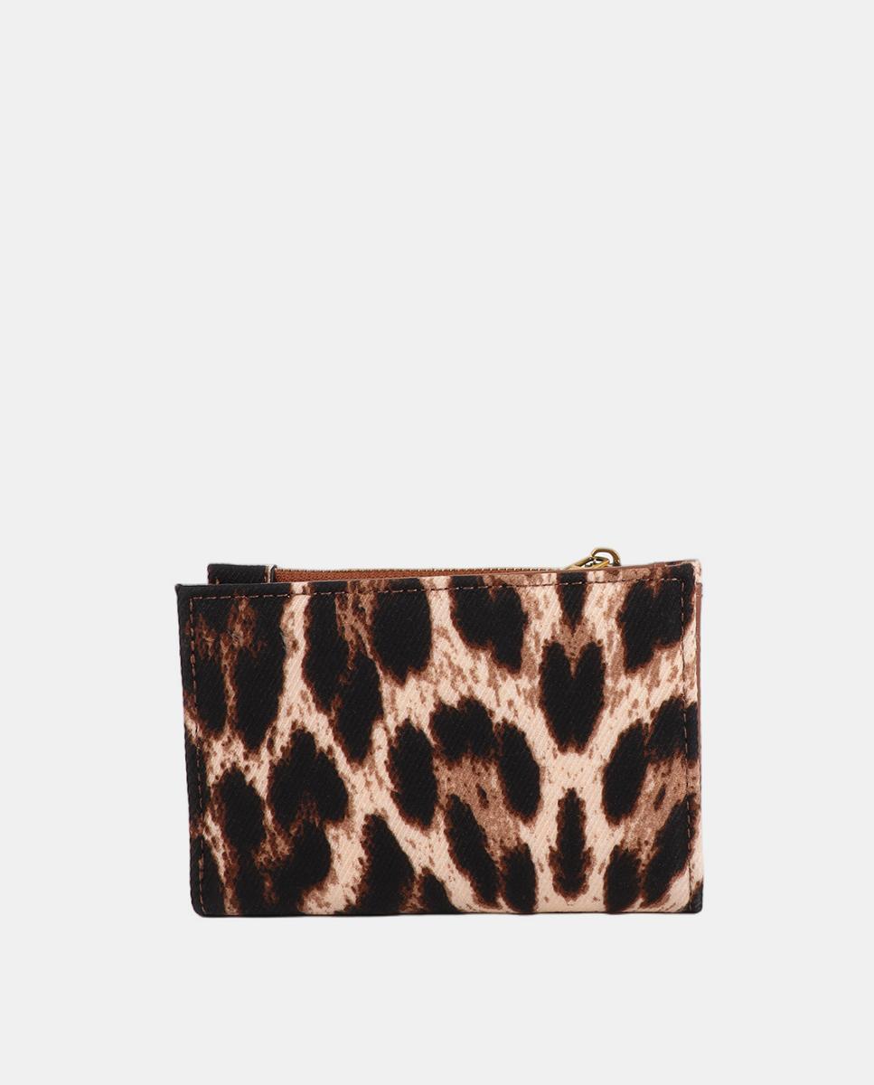 Porta-Moedas com Animal Print Castanho-escuro-4