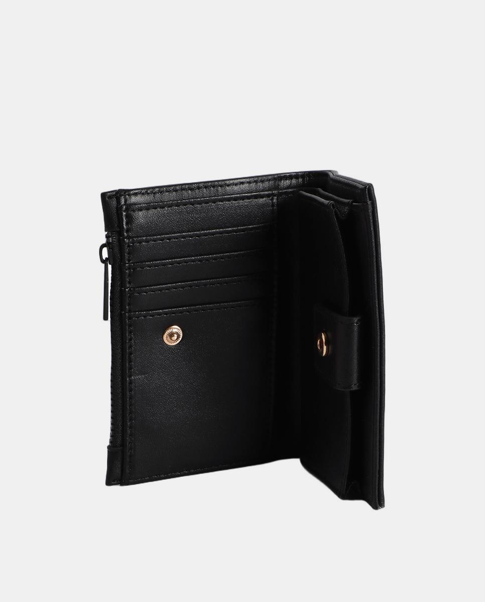 Porta-Moedas de Pespontos com Logótipo Preto-2