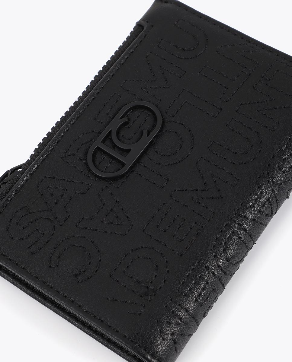 Porta-Moedas de Pespontos com Logótipo Preto-4