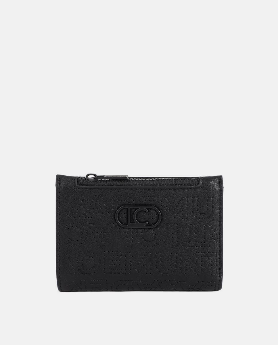 Porta-Moedas de Pespontos com Logótipo Preto-5