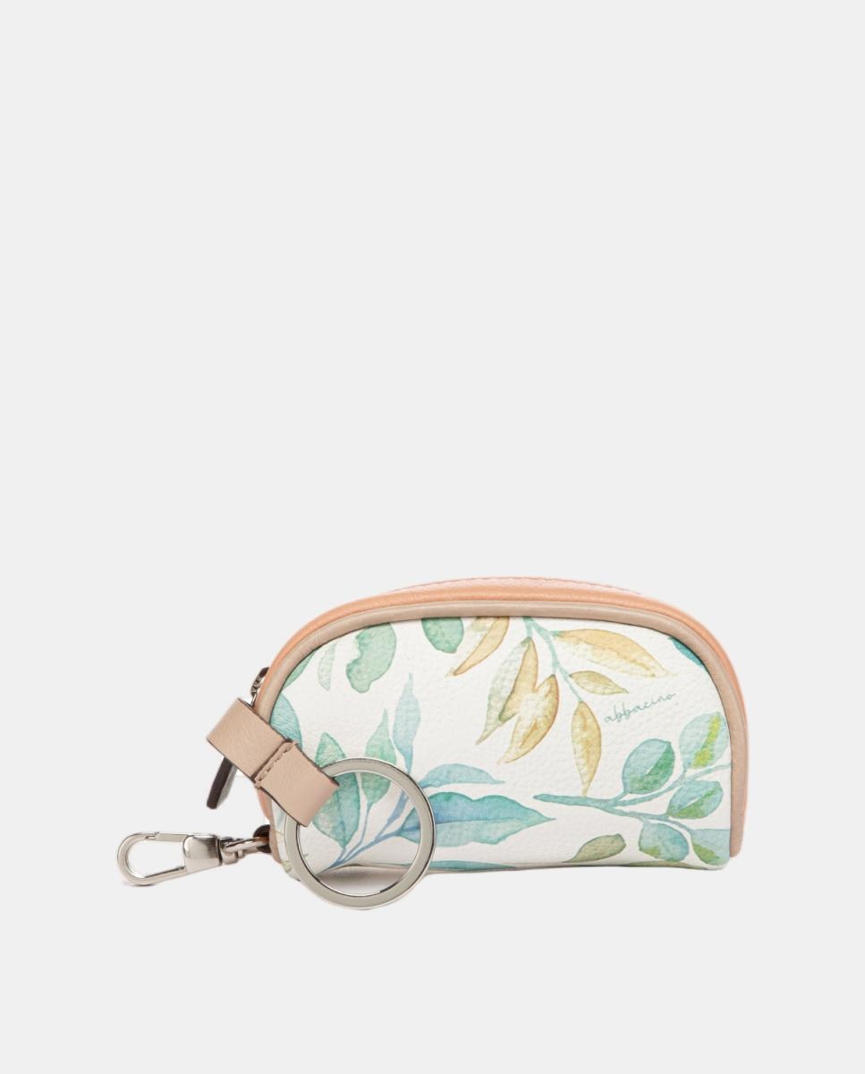 Porta-Moedas em Pele com Estampado Verde-4