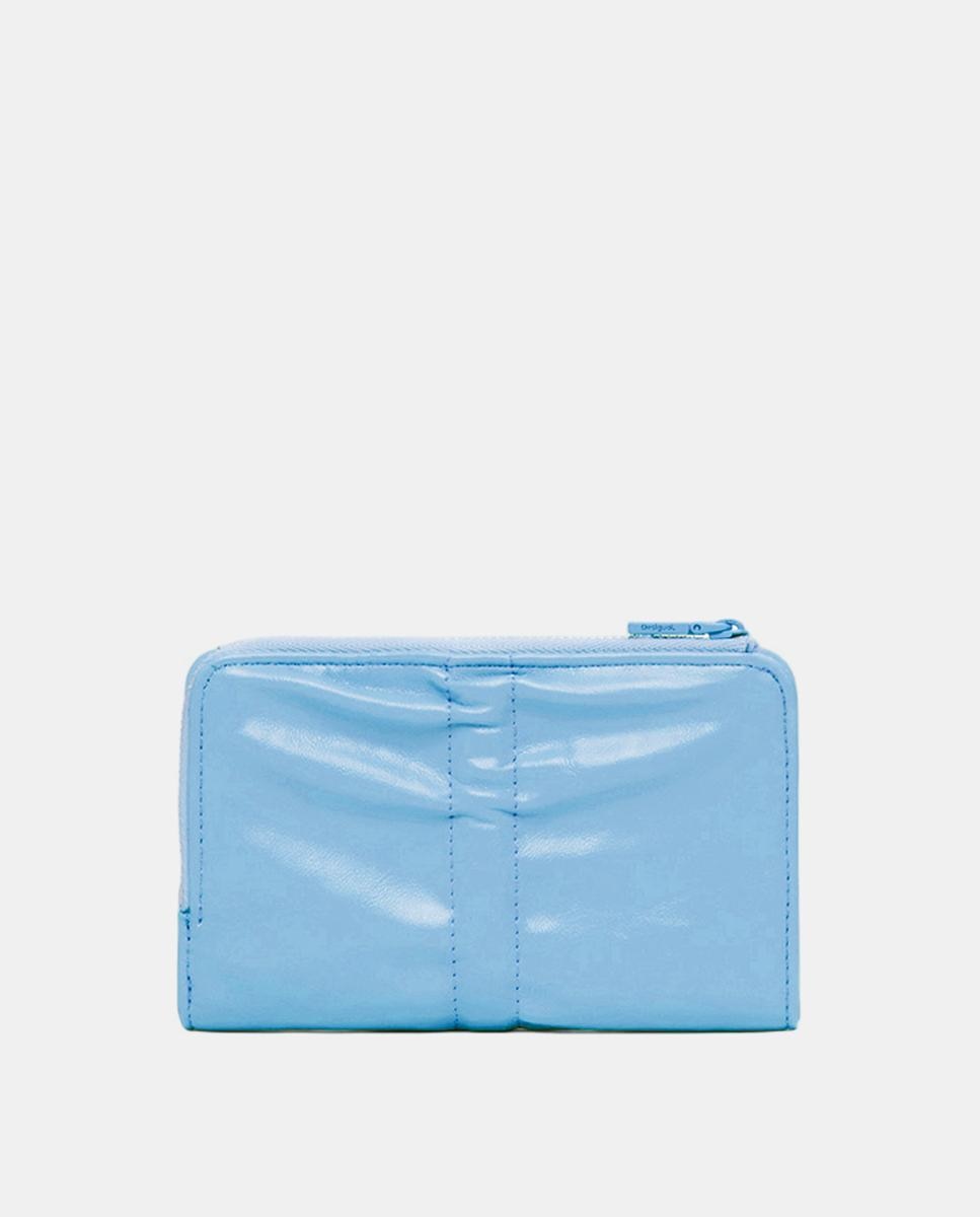 Porta-Moedas Pequeno com Laço Brilhante Azul-3