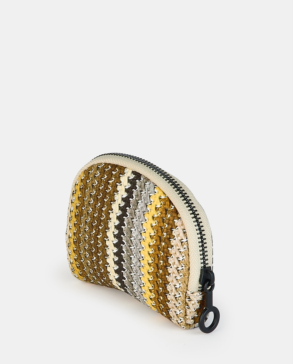Porta-Moedas com Fecho de Correr Castanho-claro-2