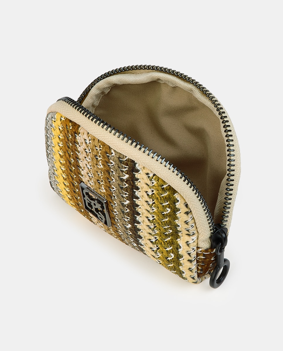 Porta-Moedas com Fecho de Correr Castanho-claro-3