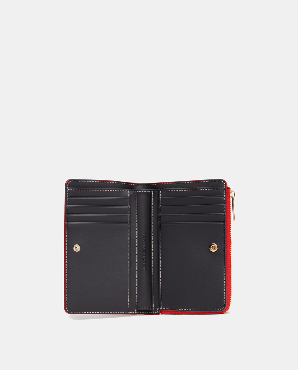 Carteira Bifold em Cor Vermelha da Tommy Hilfiger Vermelho-3