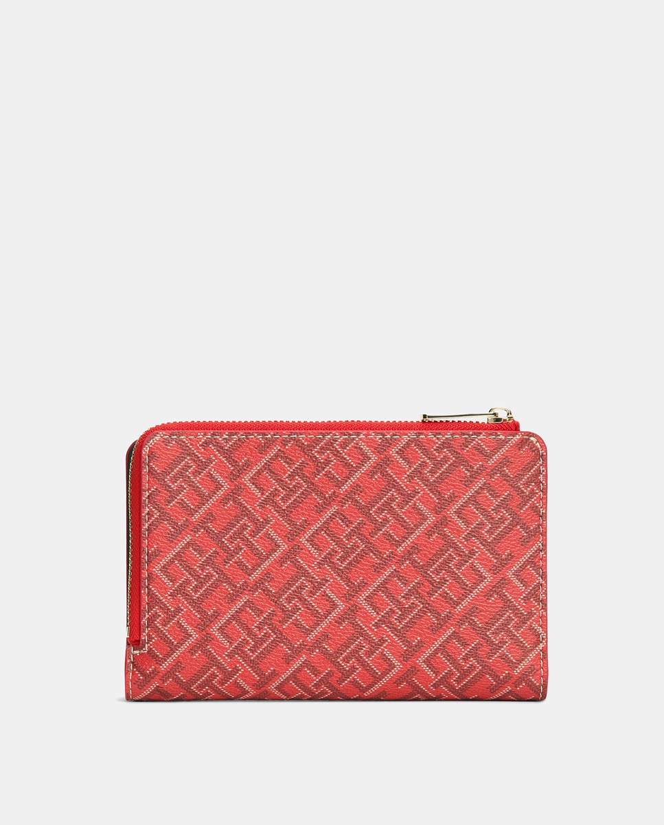 Carteira Bifold em Cor Vermelha da Tommy Hilfiger Vermelho-4