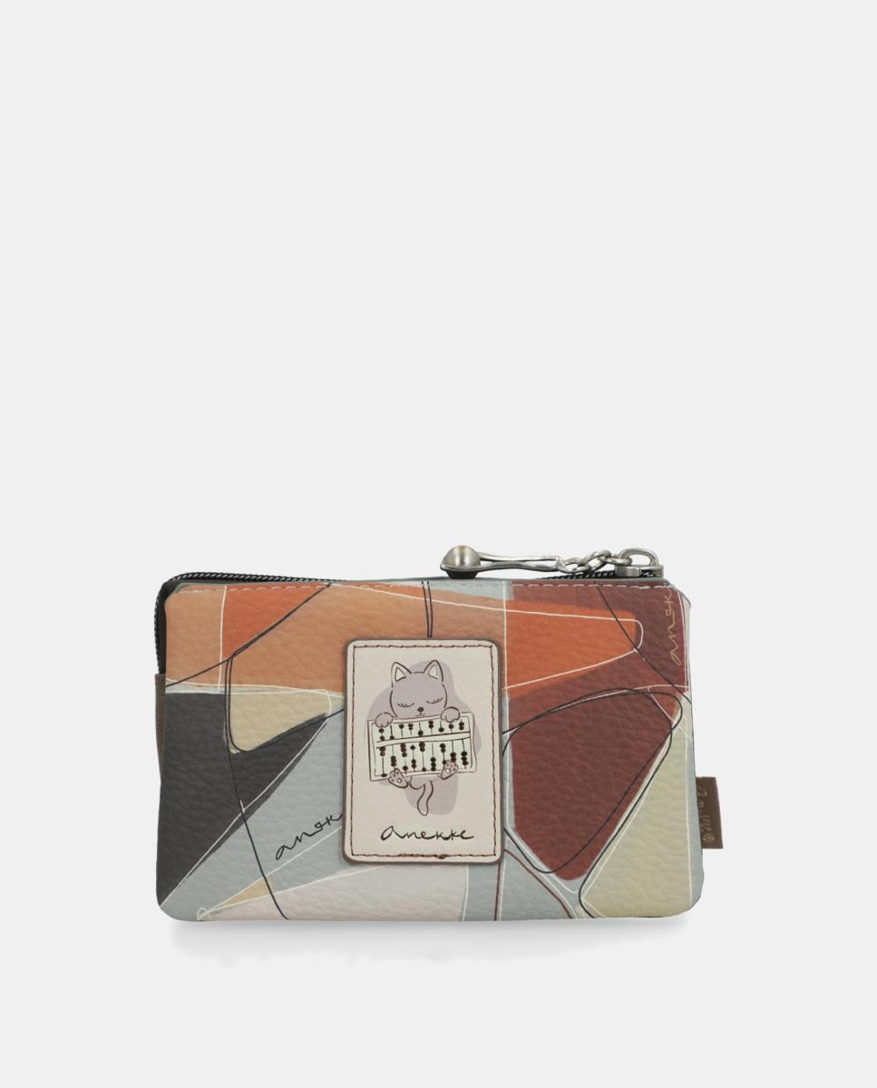 Porta-Moedas de 3 Compartimentos Sophia Multicolor-3