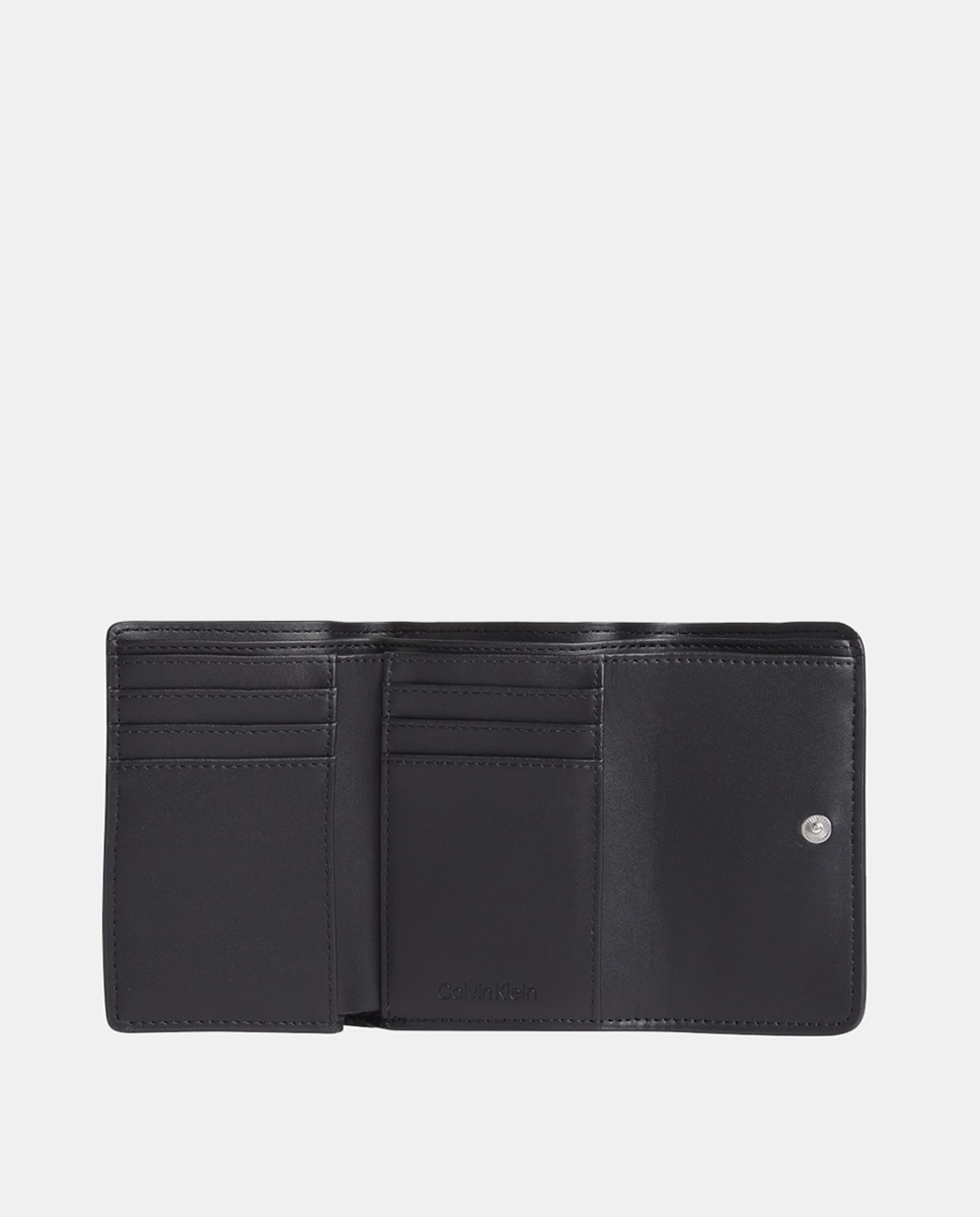 Carteira Calvin Klein com Fecho de Aba Preto-2