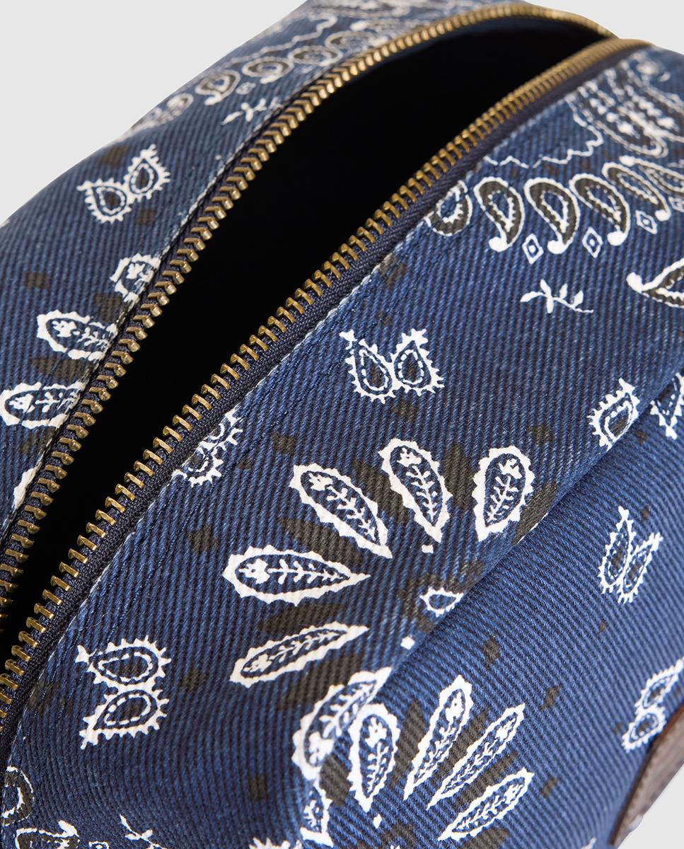 Nécessaire com Estampado Azul-4
