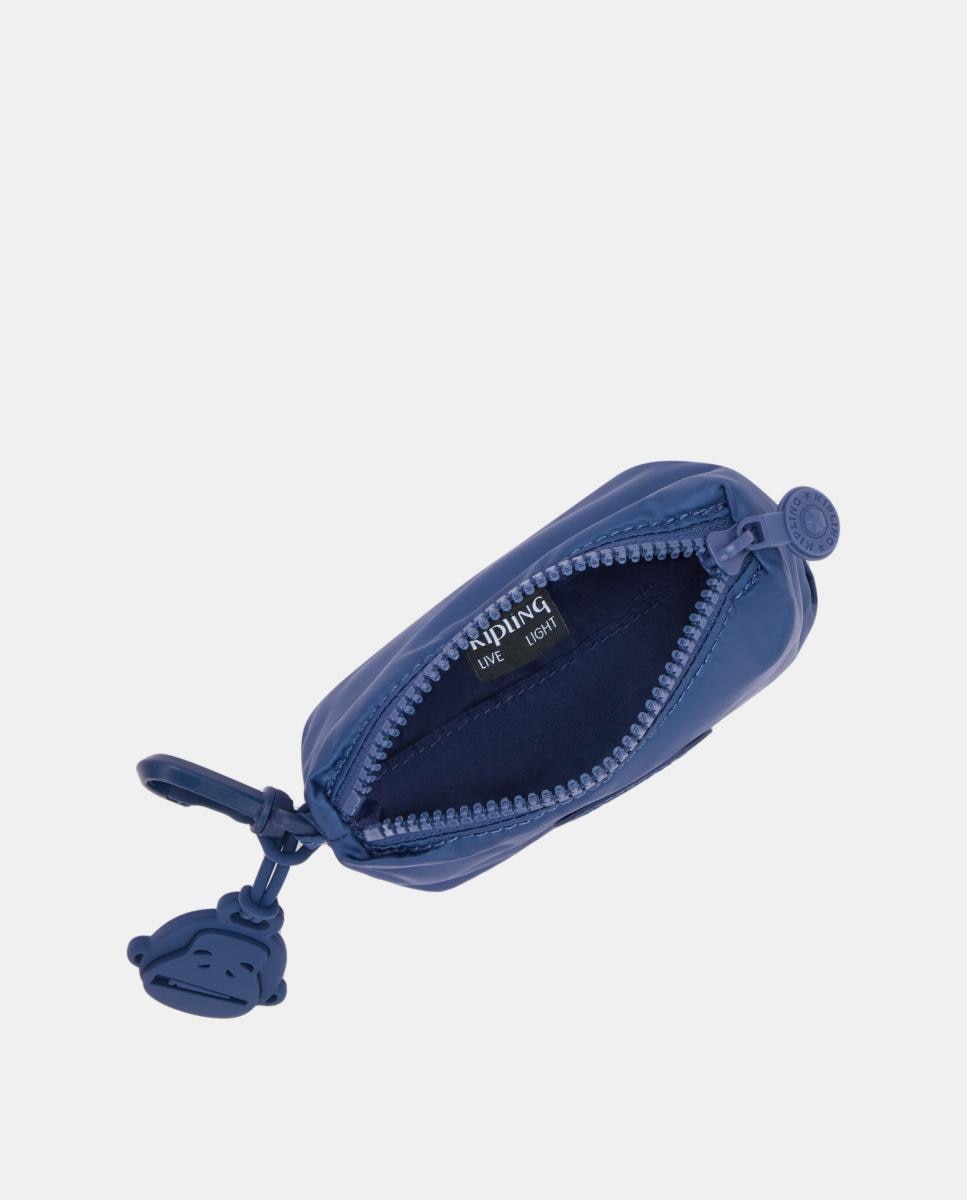 Porta-Moedas Pequeno com Fecho de Correr, Modelo Eleni Mini Azul-3