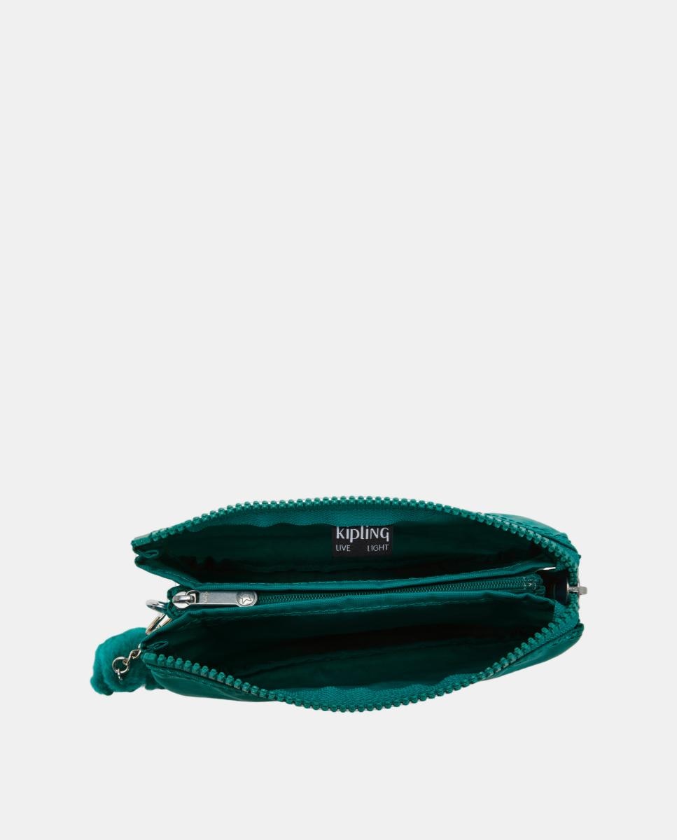 Porta-Moedas Grande Multiusos com Três Compartimentos, Modelo Creativity L Verde-3
