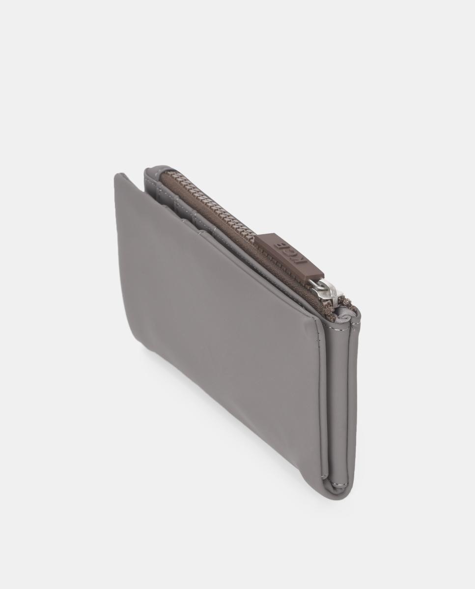 Carteira trifold grande KCB Chain Cinzento-3