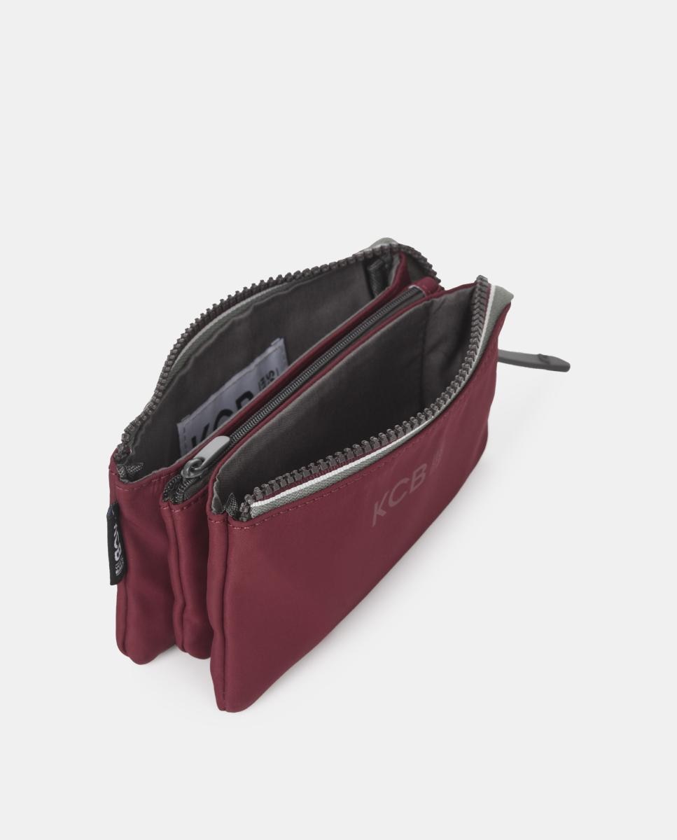Carteira trifold grande KCB Glow Bordeaux-2