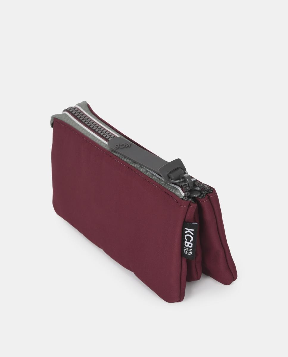 Carteira trifold grande KCB Glow Bordeaux-3