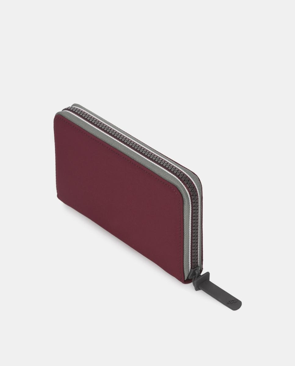 Carteira zip around KCB Glow Bordeaux-3