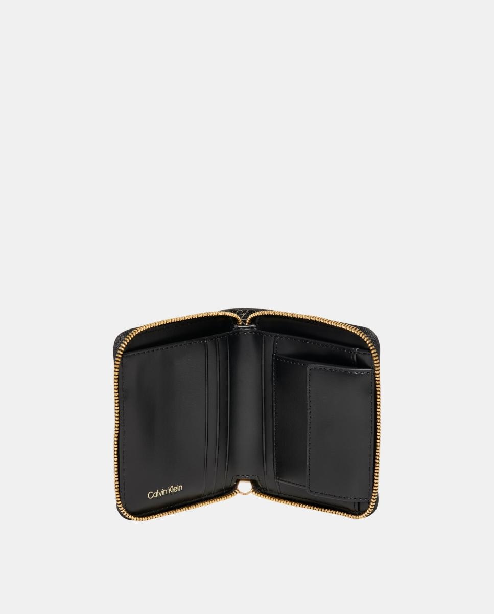Carteira Porta-Moedas com Estampado de Monograma Emblem Preto-2