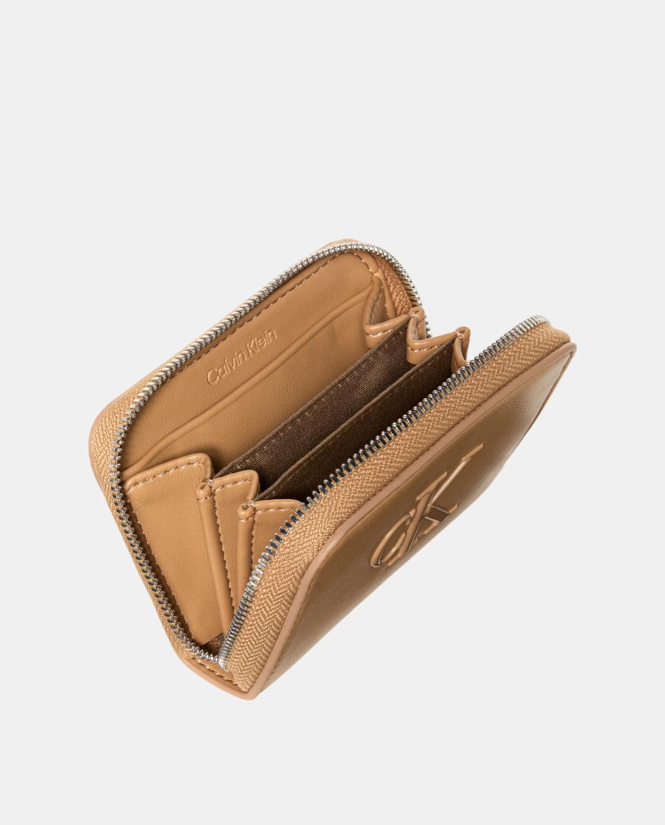 Porta-Moedas Pequeno Bege-2