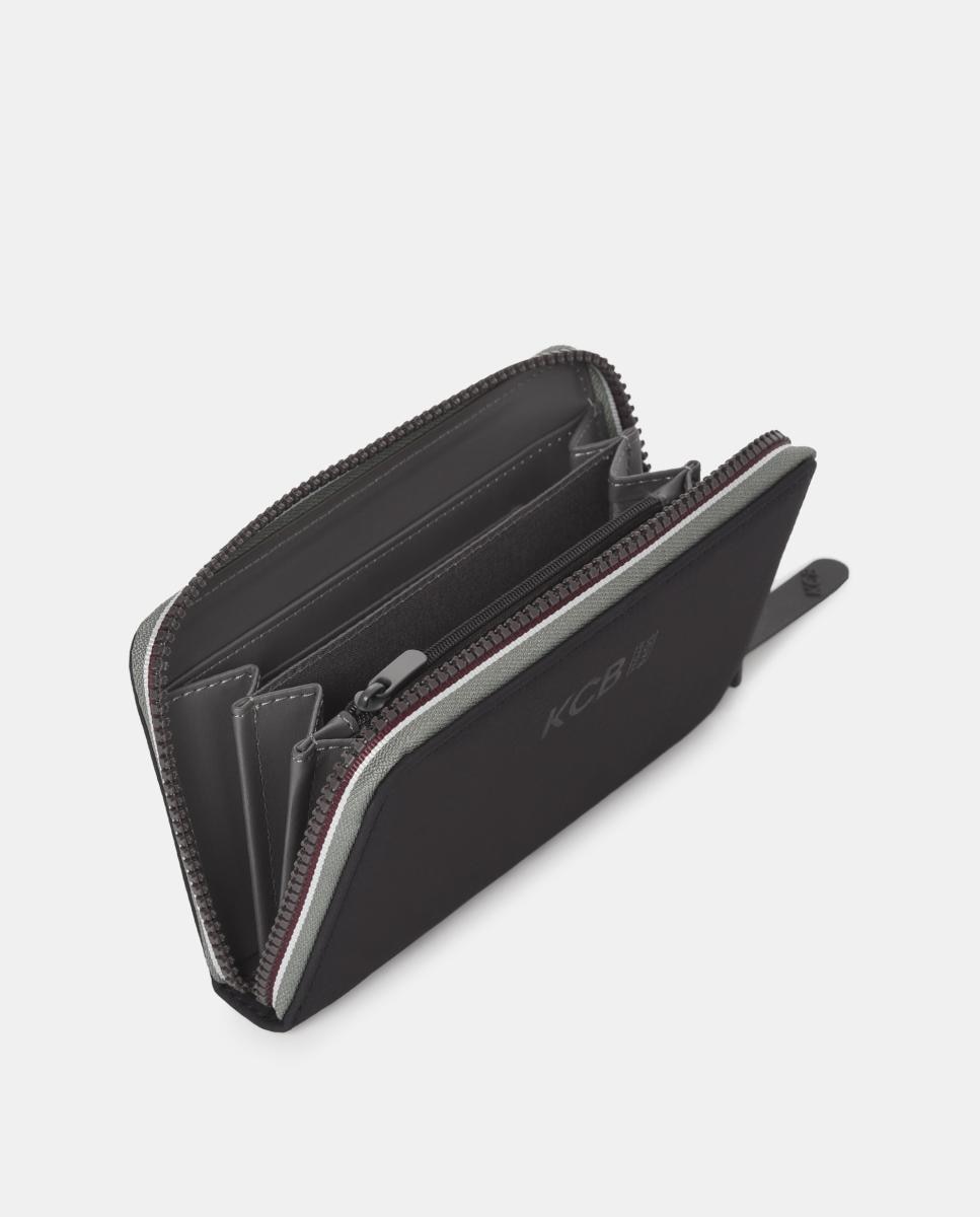 Carteira zip around KCB Glow Preto-2