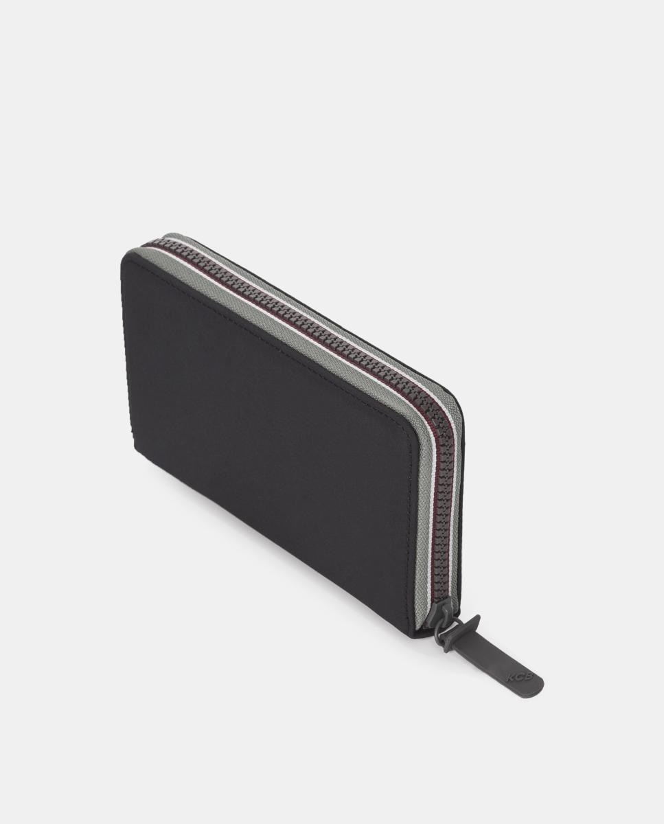 Carteira zip around KCB Glow Preto-3