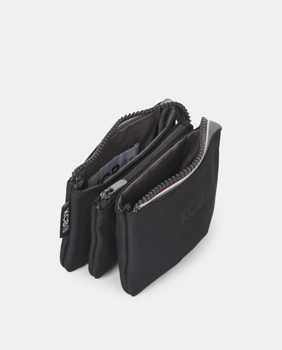 Carteira trifold pequena KCB Glow Preto-2