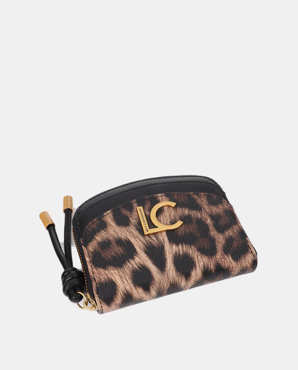 Porta-Moedas com Animal Print Castanho-escuro-2